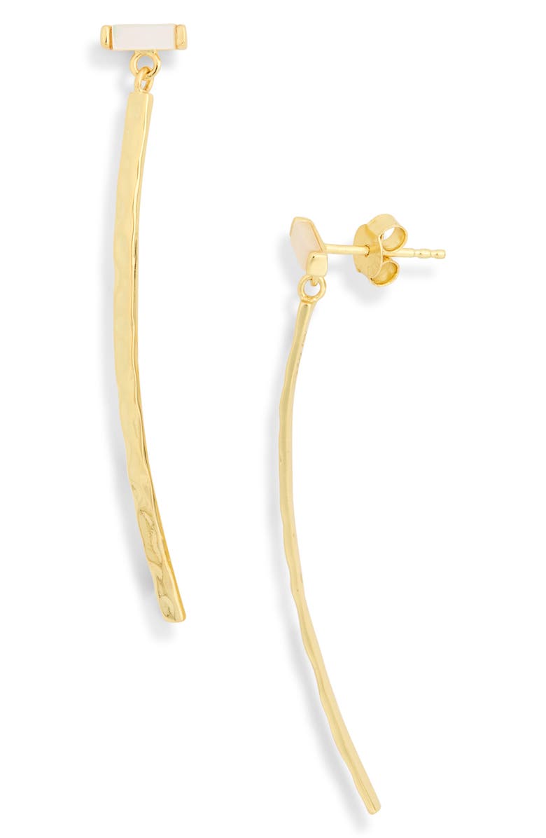 ARGENTO VIVO Mother-of-Pearl Bar Drop Earrings, Main, color,