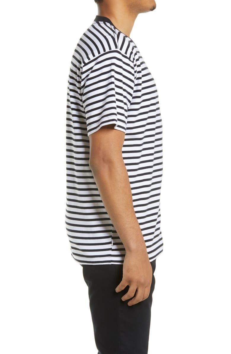 Obey Embroidered Stripe T-Shirt, Alternate, color, 