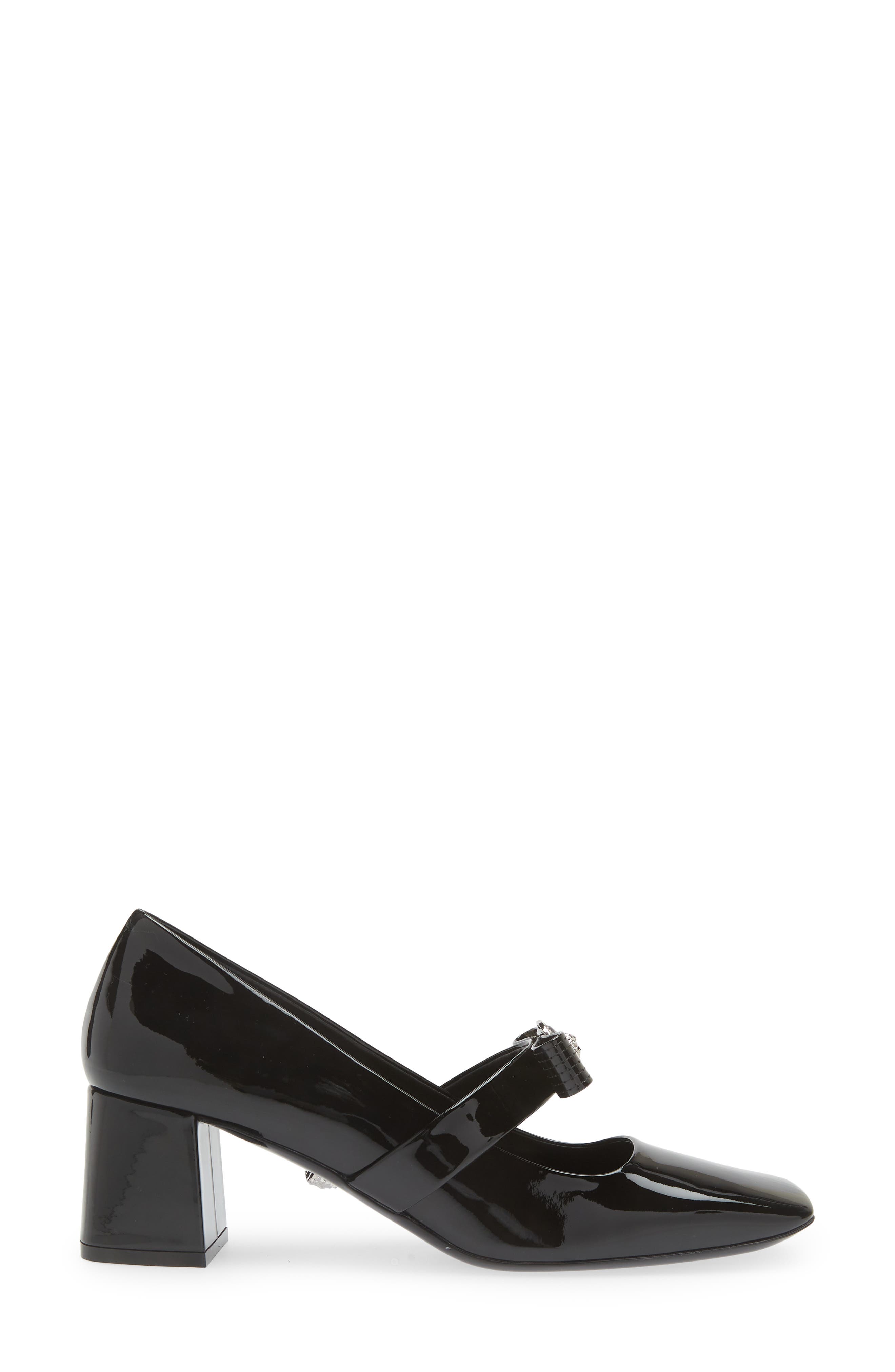 Versace Medusa Bow Mary Jane Pump, Alternate, color, 