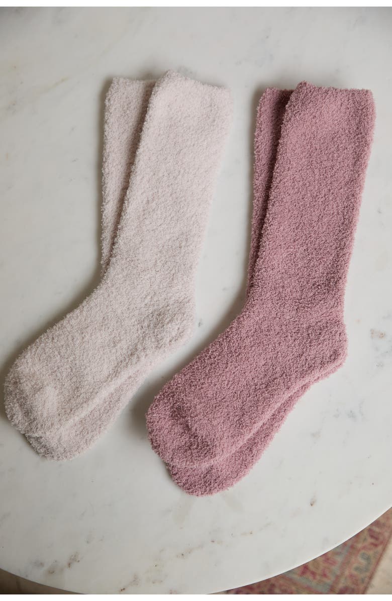 Barefoot Dreams<sup>®</sup> 2-Pack CozyChic<sup>™</sup> Socks, Alternate, color, Teaberry Multi