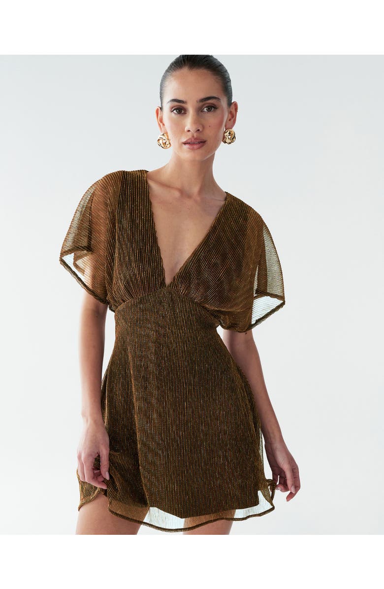 BWLDR Serla Mini Dress, Alternate, color, Copper