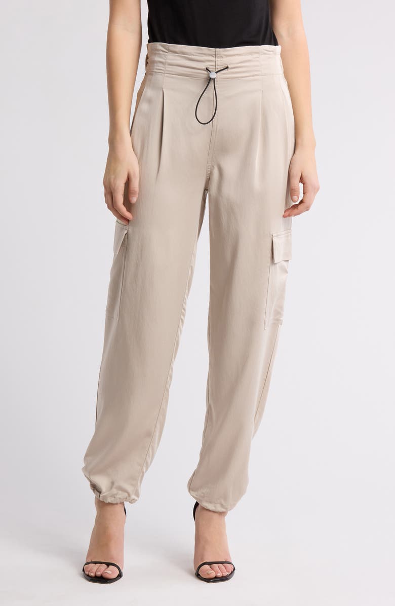 DKNY Jeans Skinny Leg Cargo Pants, Main, color, Pebble