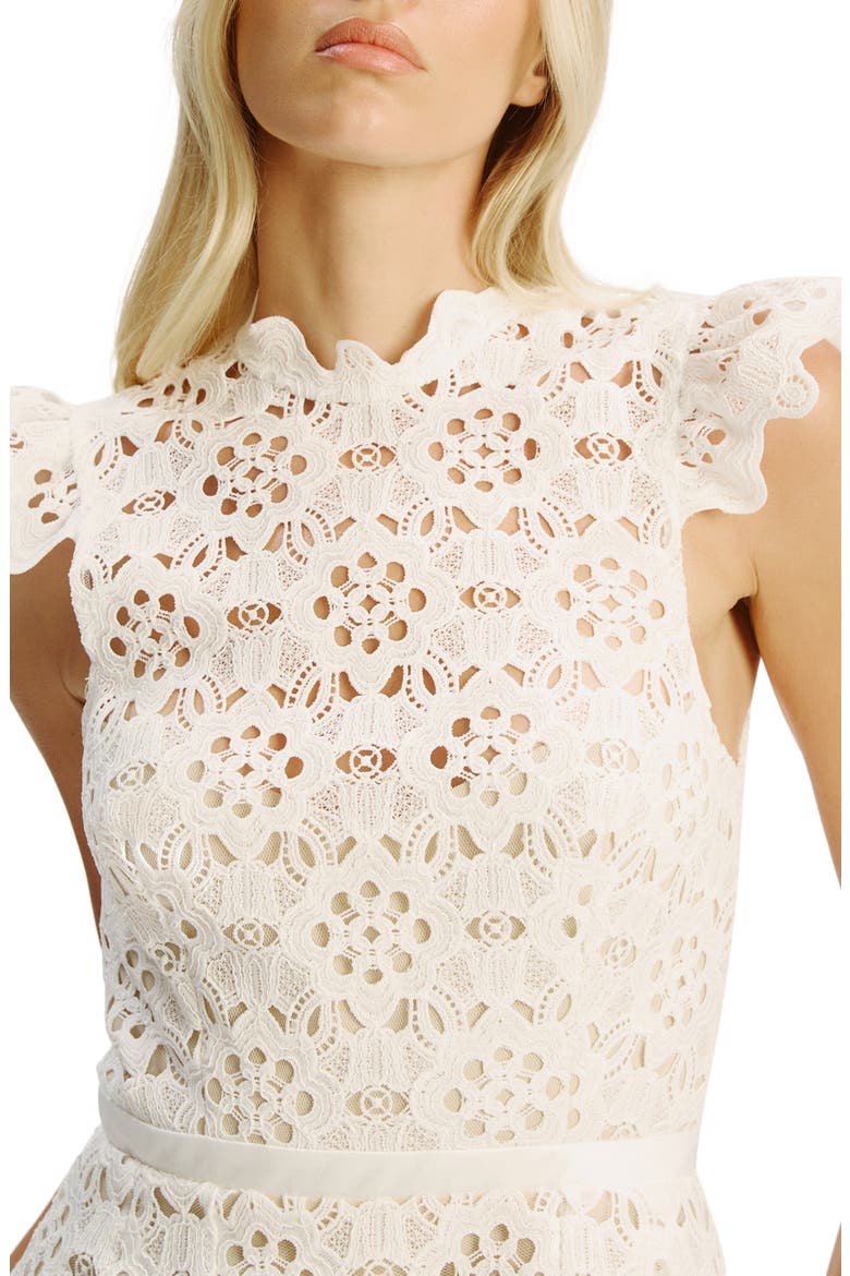 Rowen Lace Minidress, Alternate, color, ORCHID WHITE