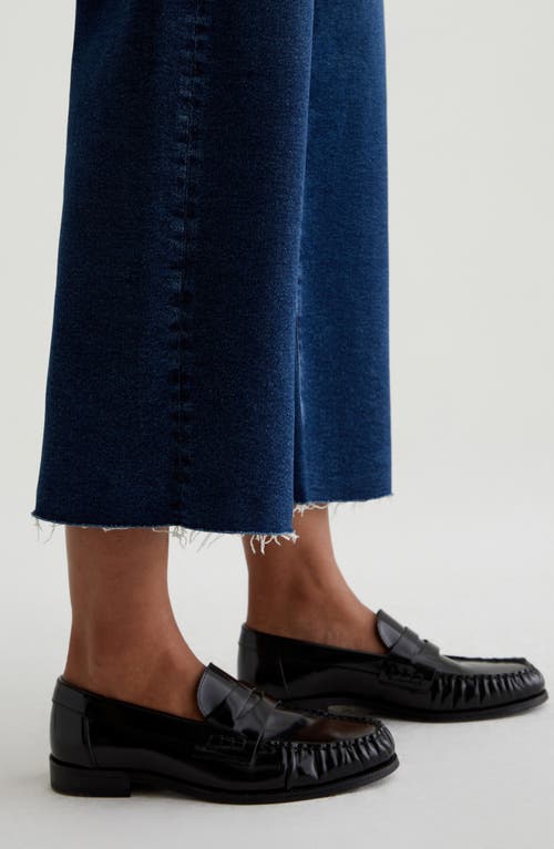 AG AG SAIGE RAW HEM HIGH WAIST ANKLE WIDE LEG JEANS 