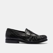 MARC NOLAN Kennedy Embossed Pleated Penny Loafer
