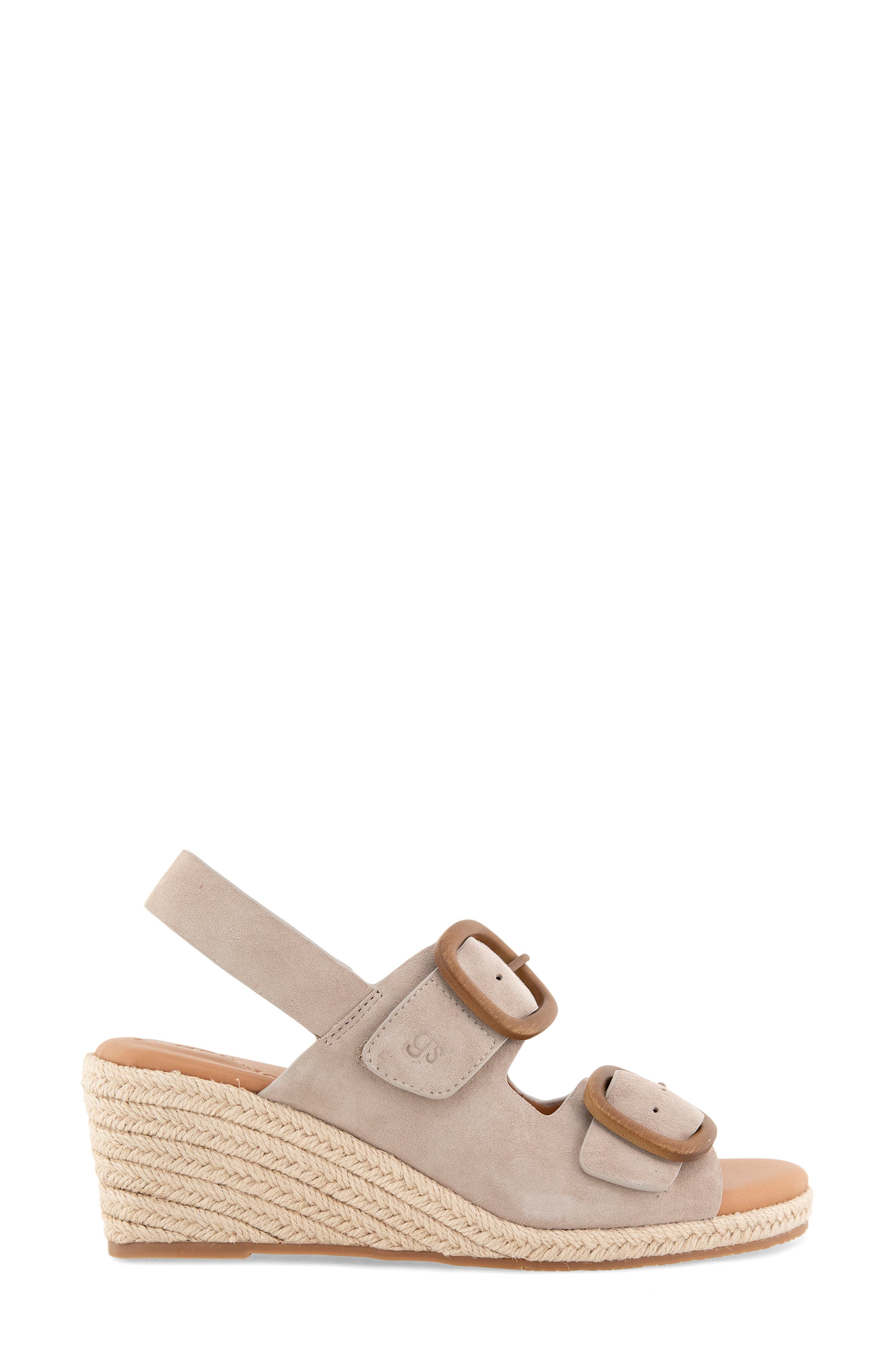 Greca Espadrille Slingback Platform Wedge Sandal, Alternate, color, LIGHT MUSHROOM SUEDE