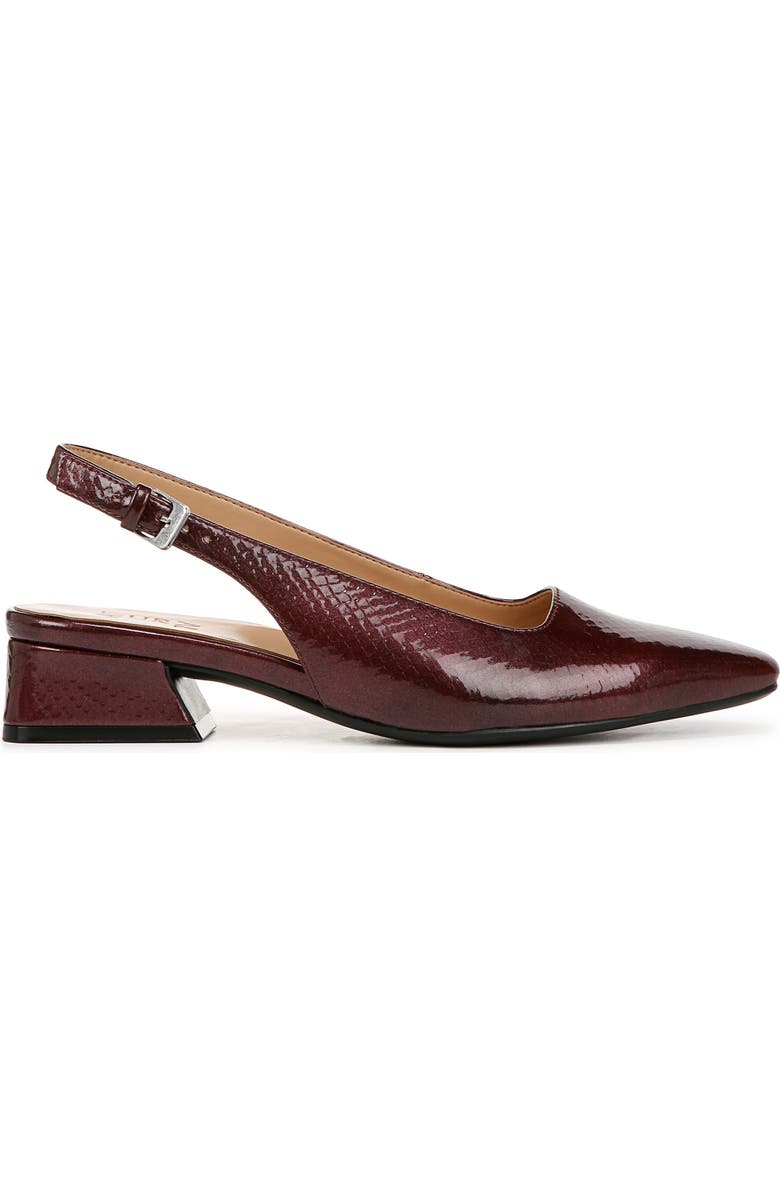 Naturalizer Ginger Slingback Pump, Alternate, color, Cranberry Faux Leather