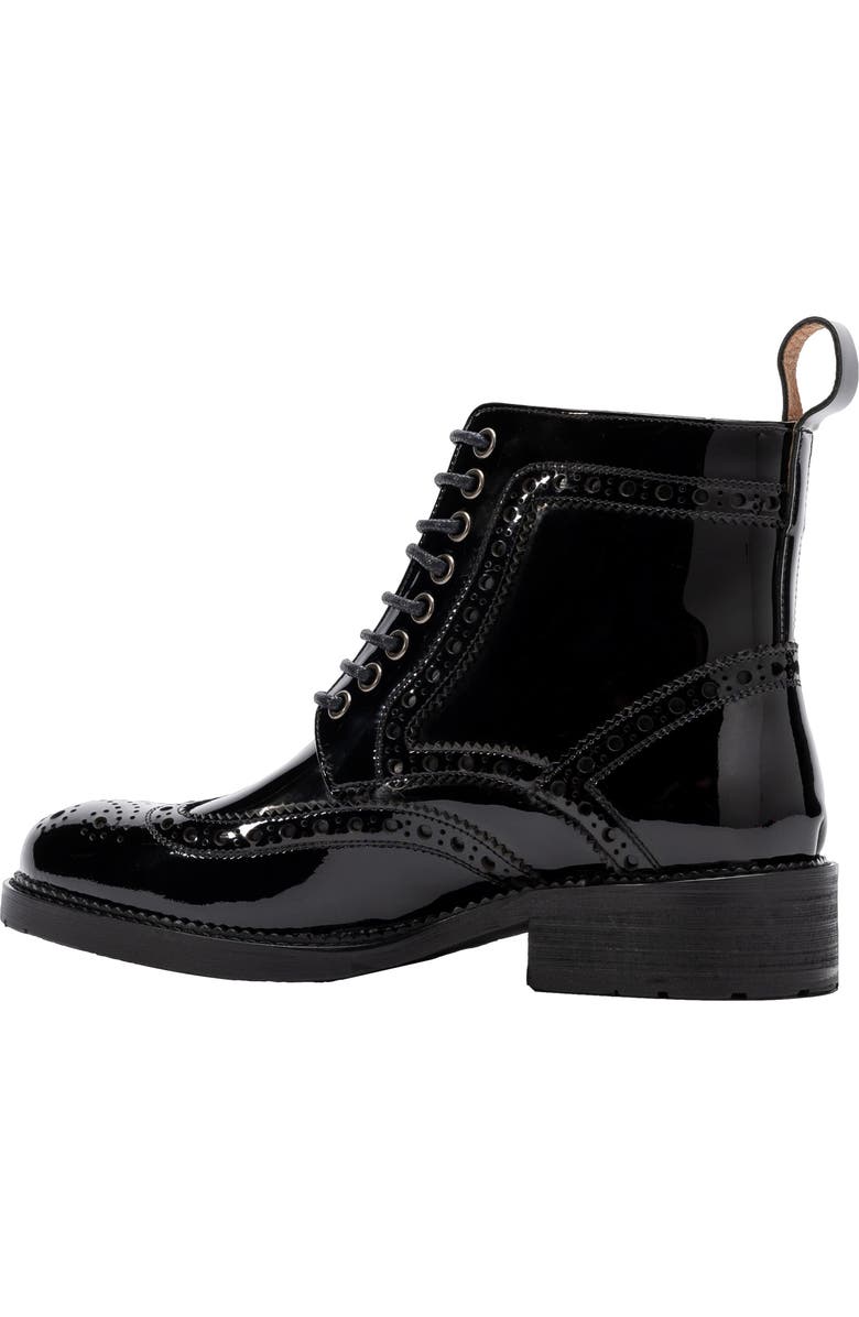 MARC NOLAN Ms. Belmont Wingtip Boots, Alternate, color, Black Patent