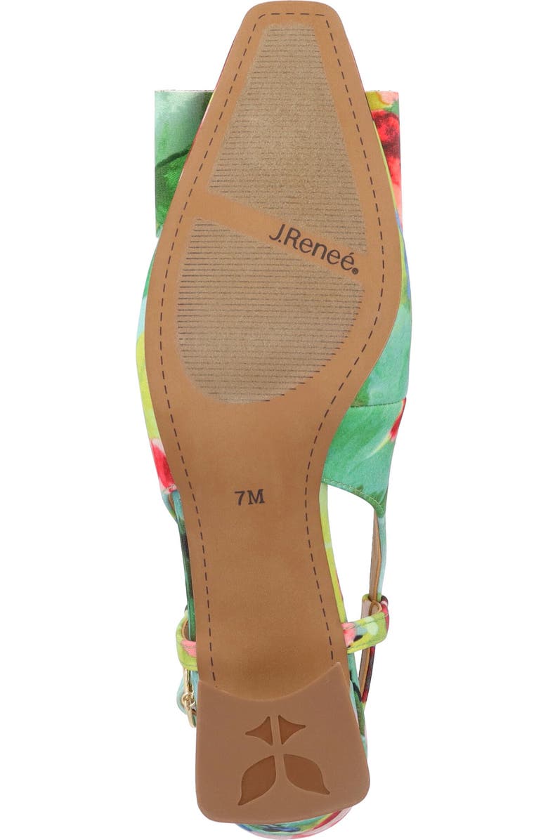 J. Reneé Greer Slingback Pump, Alternate, color, Green/ Pink/ Black