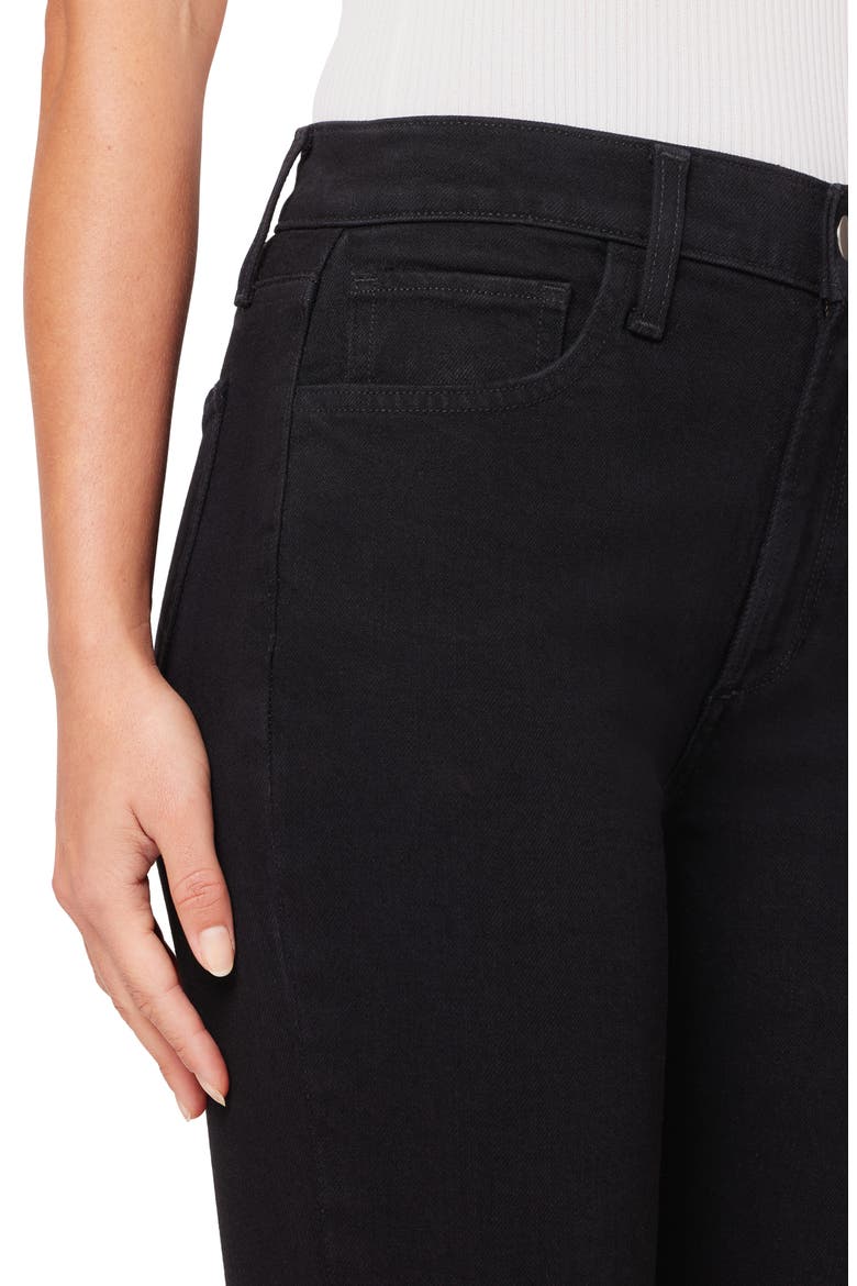 The Erin High Rise Straight Leg Jeans, Alternate, color, BLACK