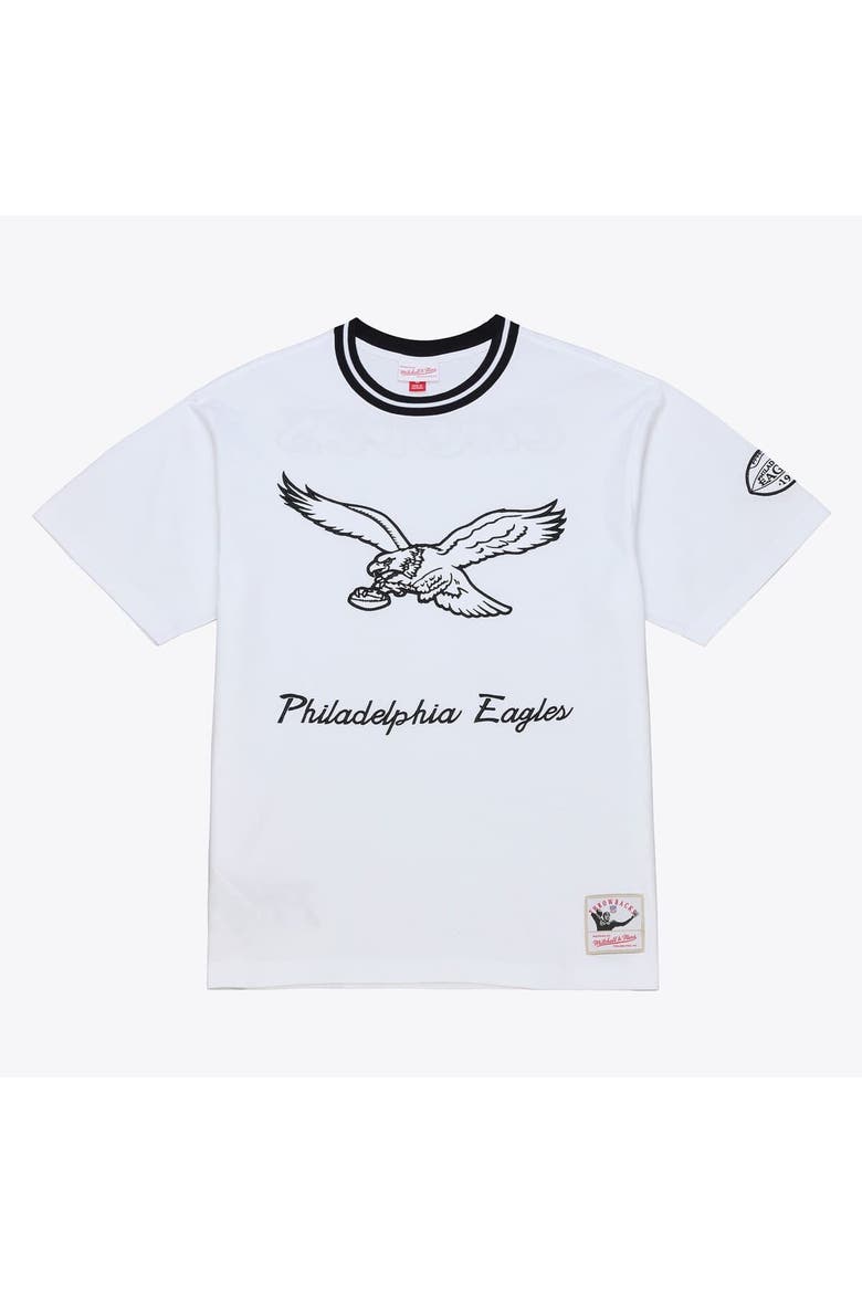Men's Mitchell & Ness  White Philadelphia Eagles Arctic T-Shirt, Alternate, color, White