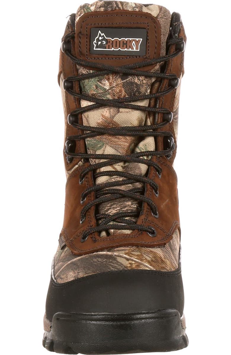 Rocky Waterproof Insulated Padded 400g outdoor boot, Alternate, color, Brown Realtree Ap
