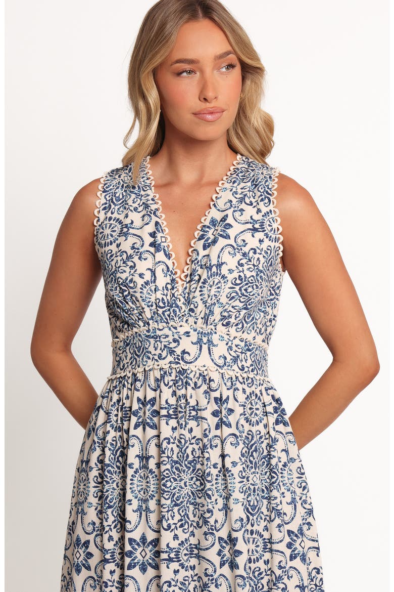Elysia Azalea Sleeveless Midi Dress, Alternate, color, AZALEA MOSAIC