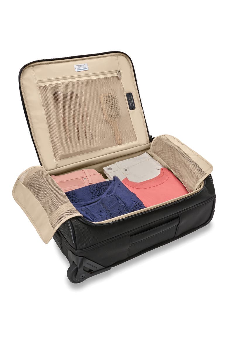 Baseline Global 21-Inch 2-Wheel Carry-On Duffle, Alternate, color, BLACK
