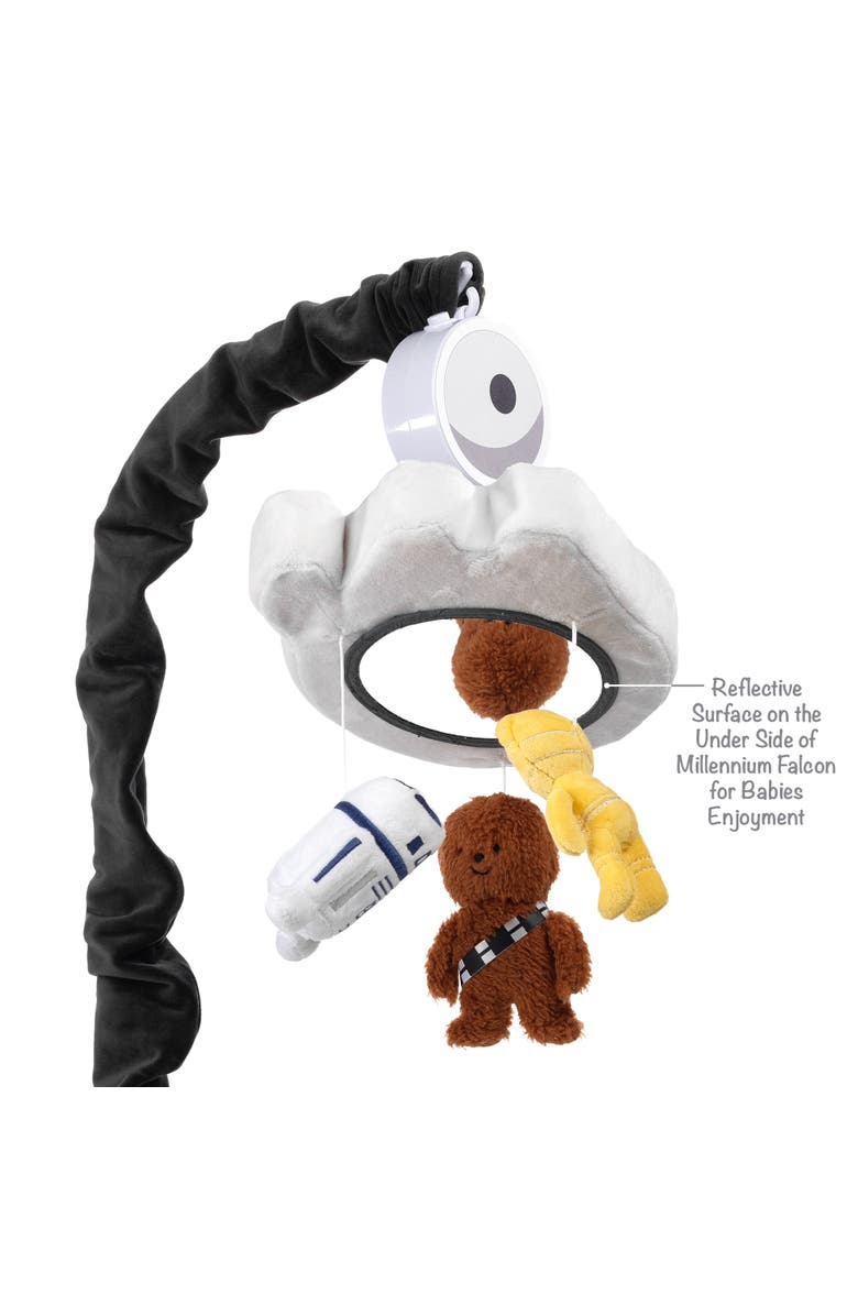 Lambs & Ivy Star Wars Signature Millennium Falcon Musical Baby Crib Mobile Toy, Alternate, color, Multicolor