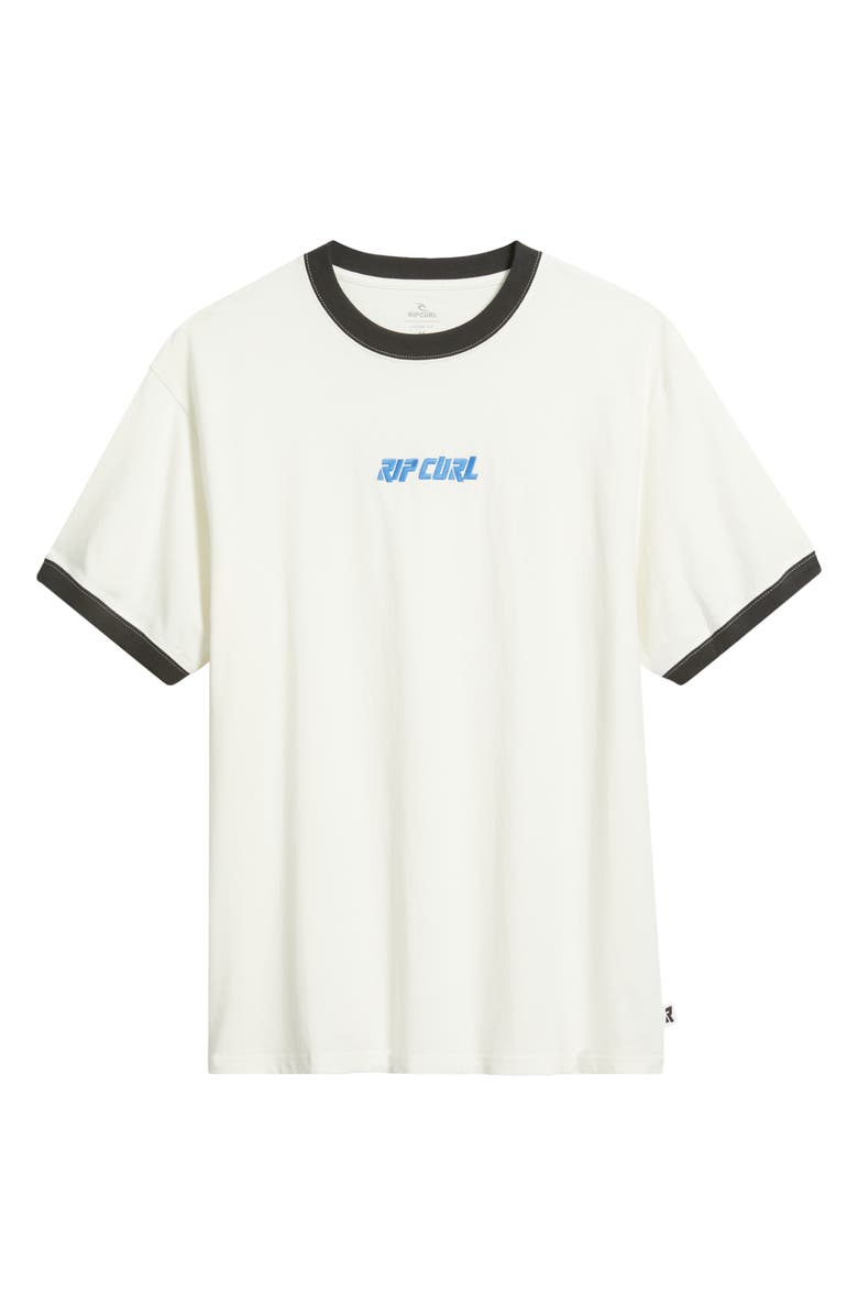 Rip Curl Liquid Trips Embroidered Ringer T-Shirt, Alternate, color, Bone