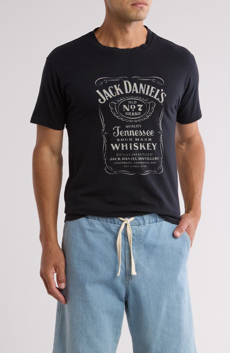 American Needle Jack Daniels Cotton Graphic T-Shirt, Main, color, Black