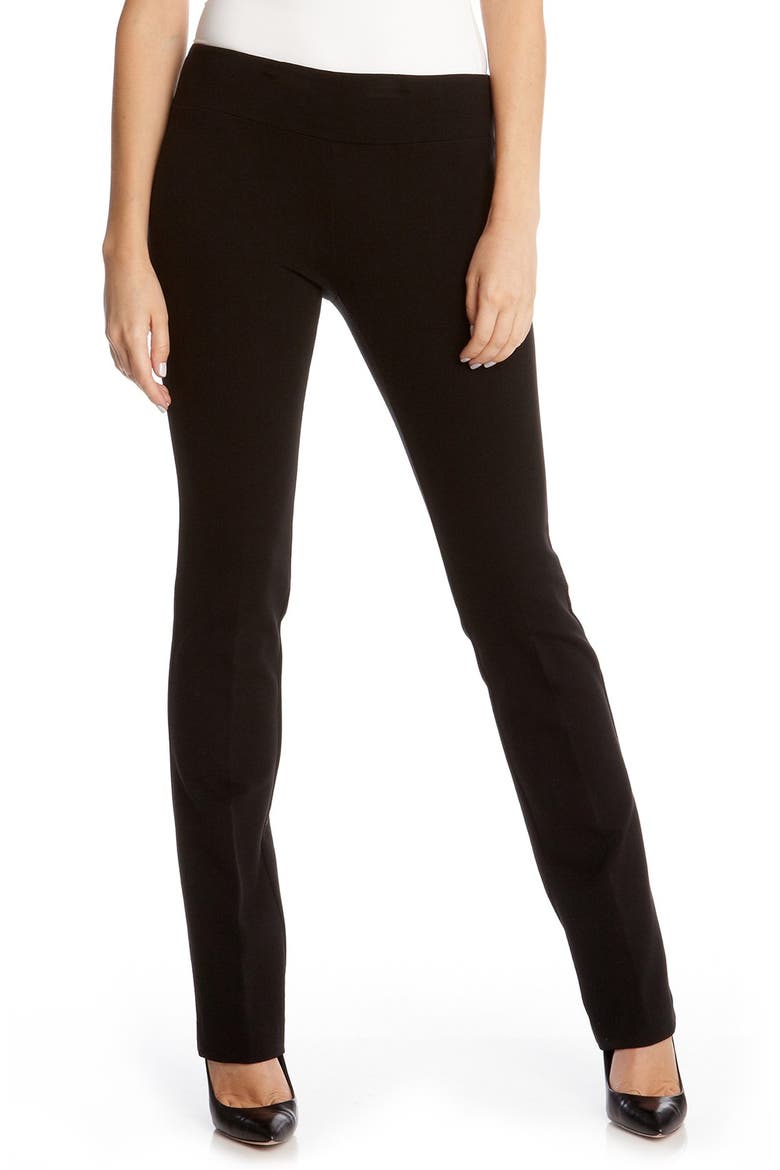 Ponte Knit Pants, Main, color, BLACK