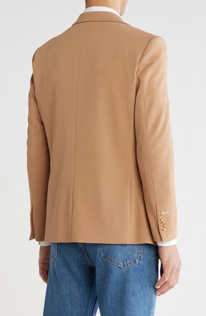 Scotch & Soda Textured Knit Blazer, Alternate, color, Camel