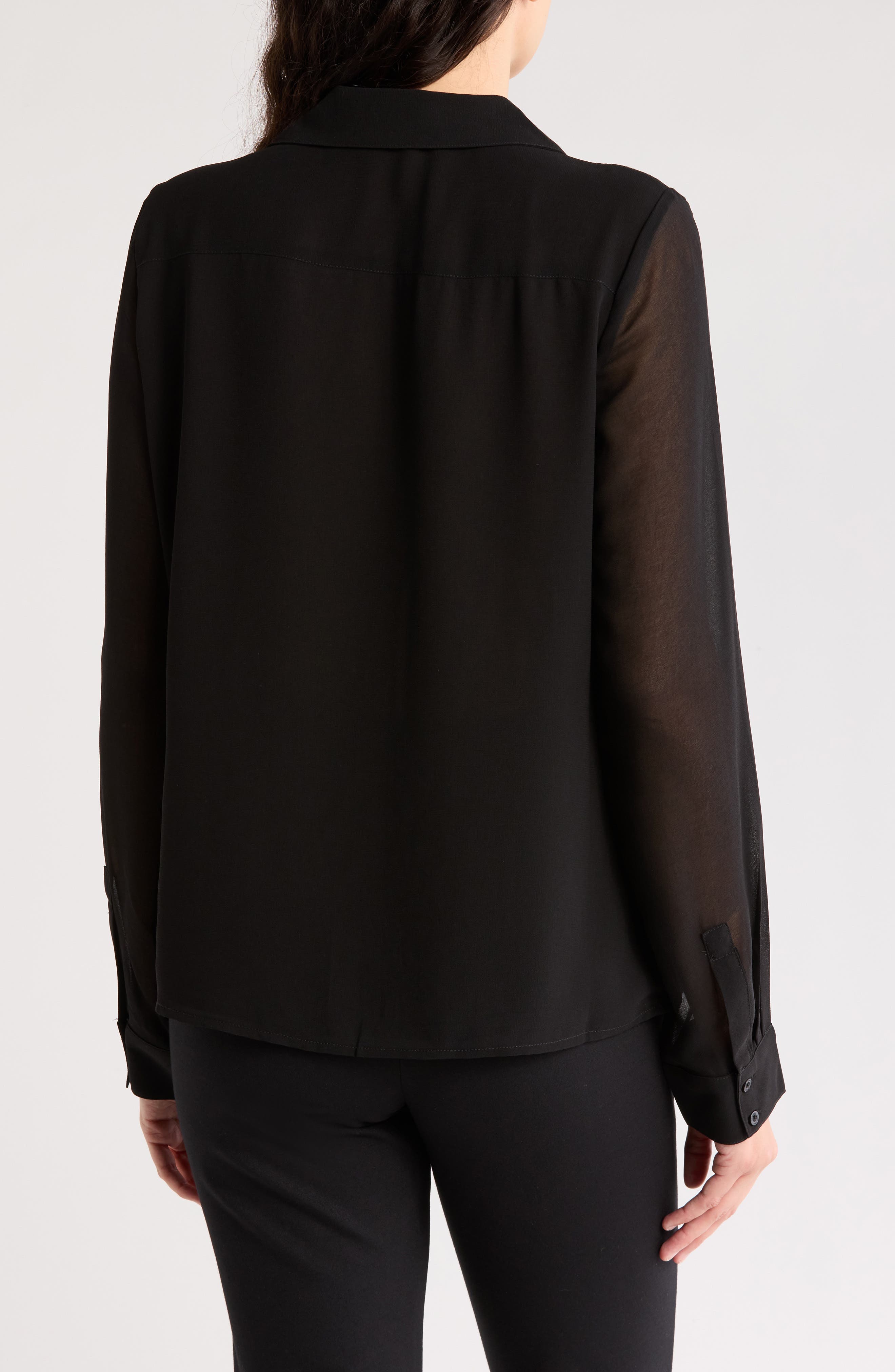 Calvin Klein Ruffle Button-Up Top | Nordstromrack