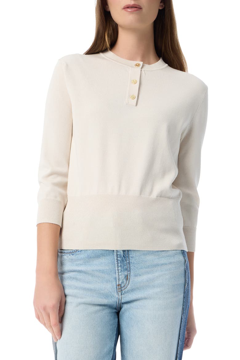 Tessa Henley Sweater, Main, color, ALMOND MILK