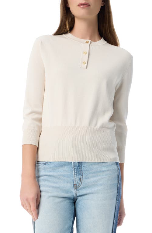 Do By Dee Ocleppo Tessa Henley Sweater In Almond Milk