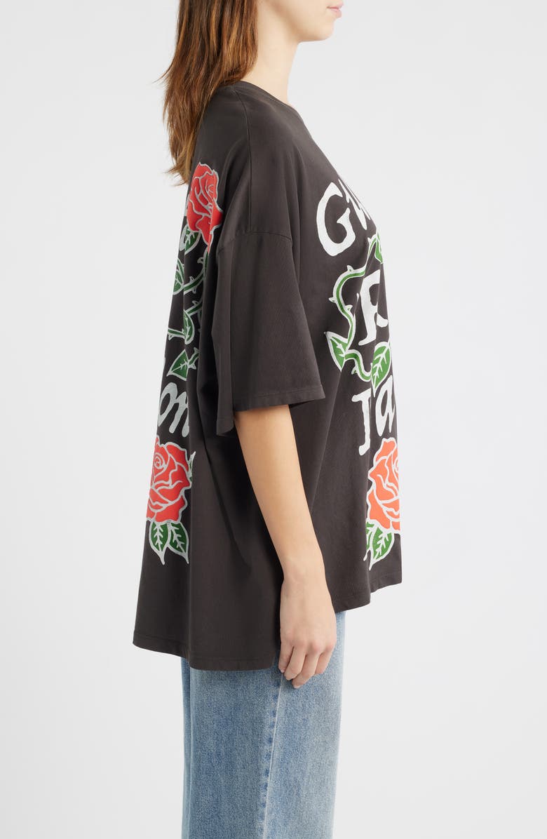 Daydreamer Guns N' Roses Paradise City Cotton Graphic T-Shirt, Alternate, color, Washed Black