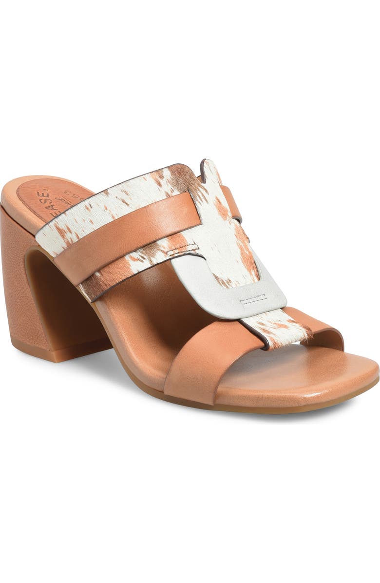 Kork-Ease<sup>®</sup> Brynn Mule Sandal, Main, color, Tan/ Blue Multi Calf Hair