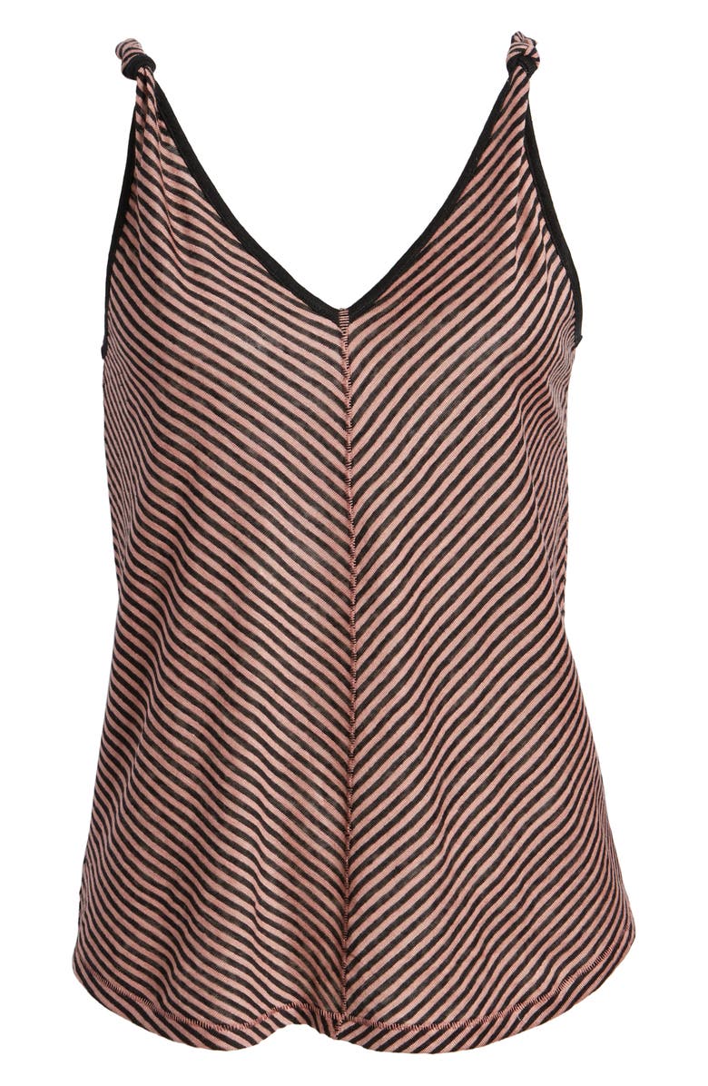 PAIGE Rylen Stripe Knotted Strap Tank Top, Alternate, color,
