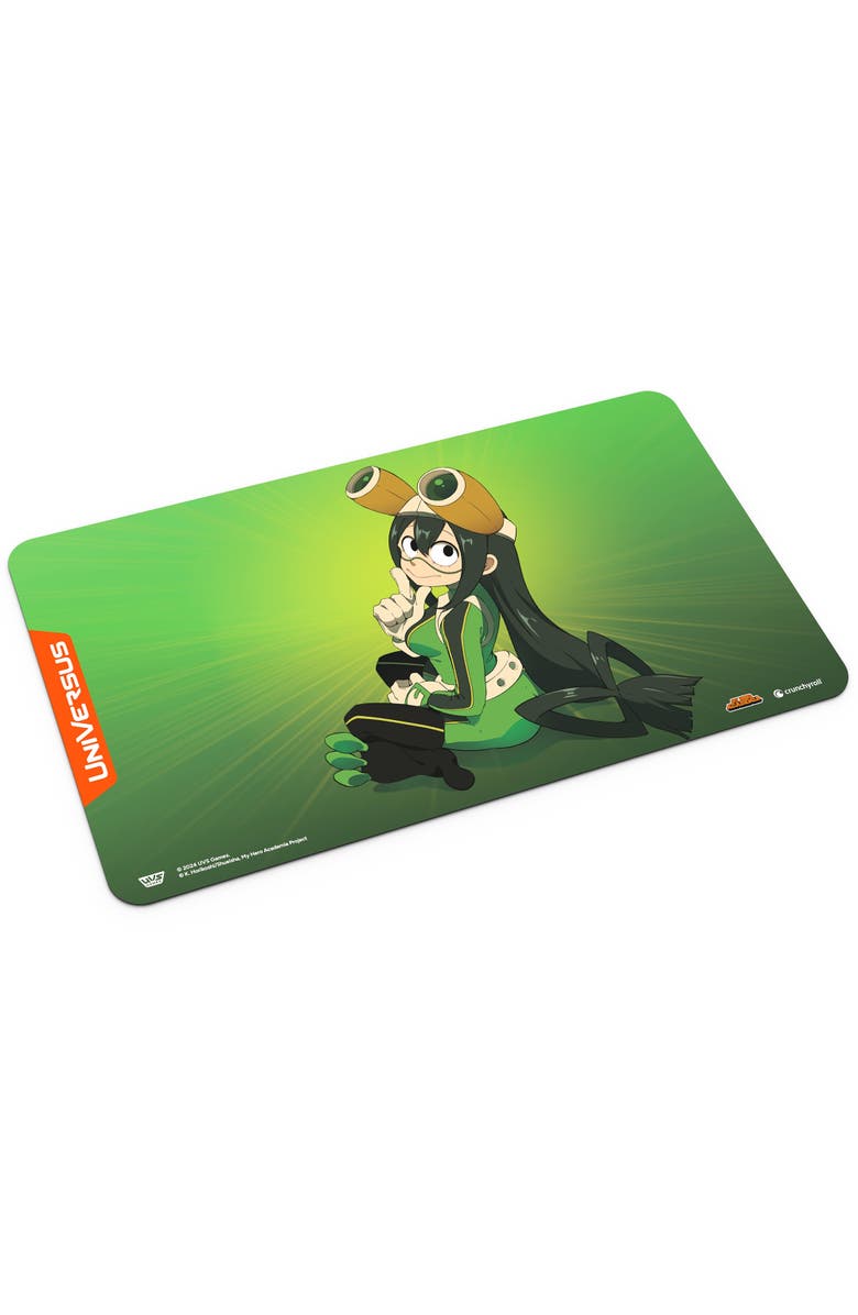 UniVersus My Hero Academia, Girl Power Tsuyu Asui Playmat 24 X 14 Inches, Alternate, color, Multicolored