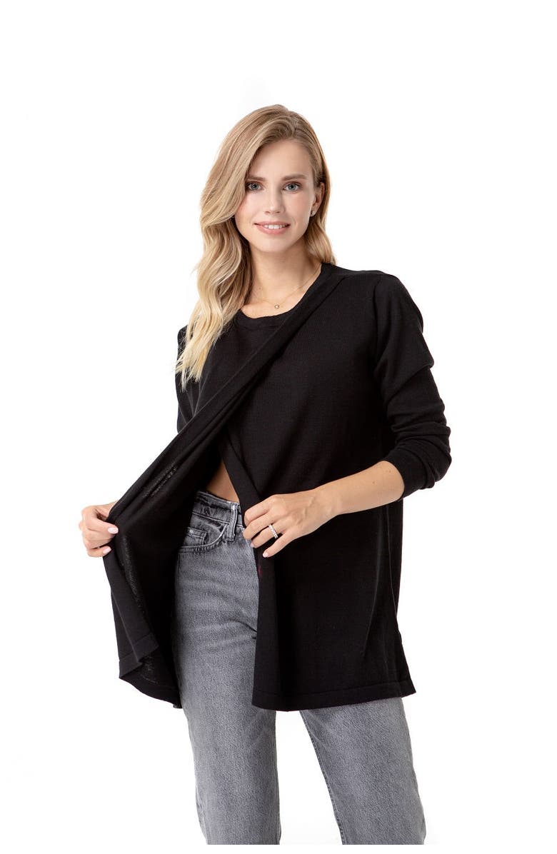 Accouchée Casual Elegance Long Sleeve Maternity/Nursing Knit Top, Alternate, color,