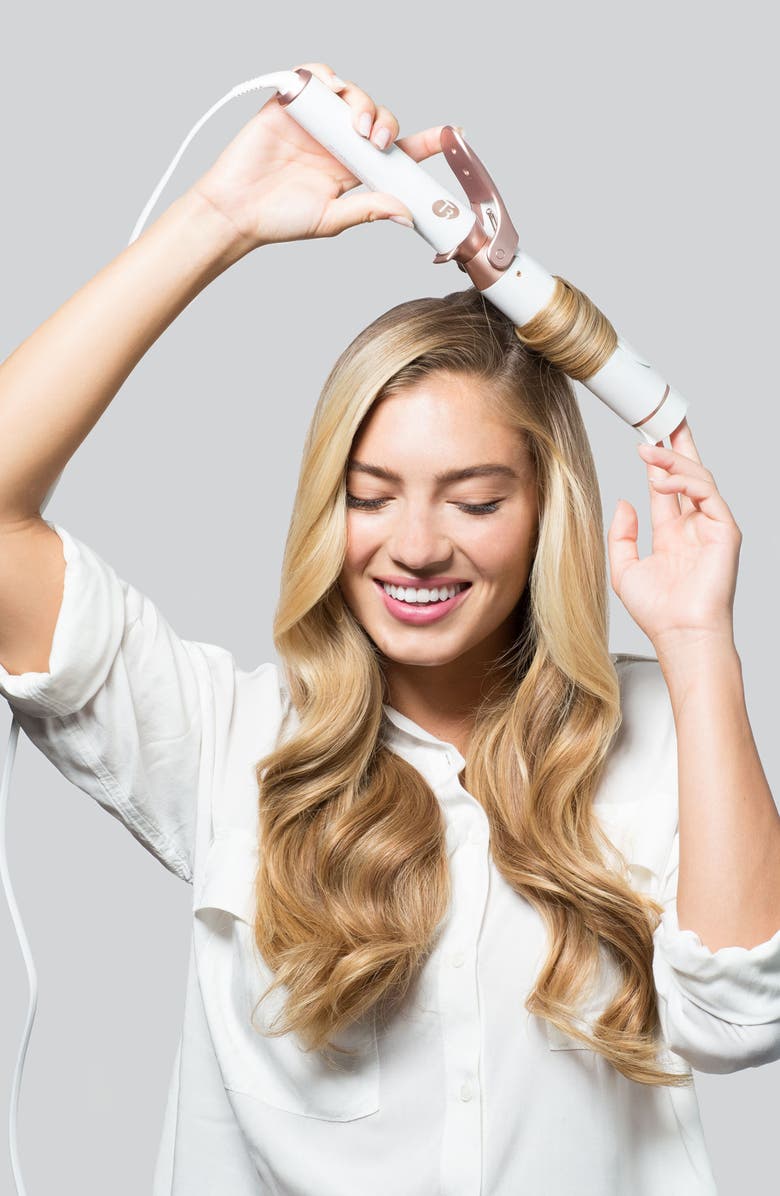 T3 Voluminous Curls 1.5-Inch Interchangeable Clip Barrel Curling Iron, Alternate, color,