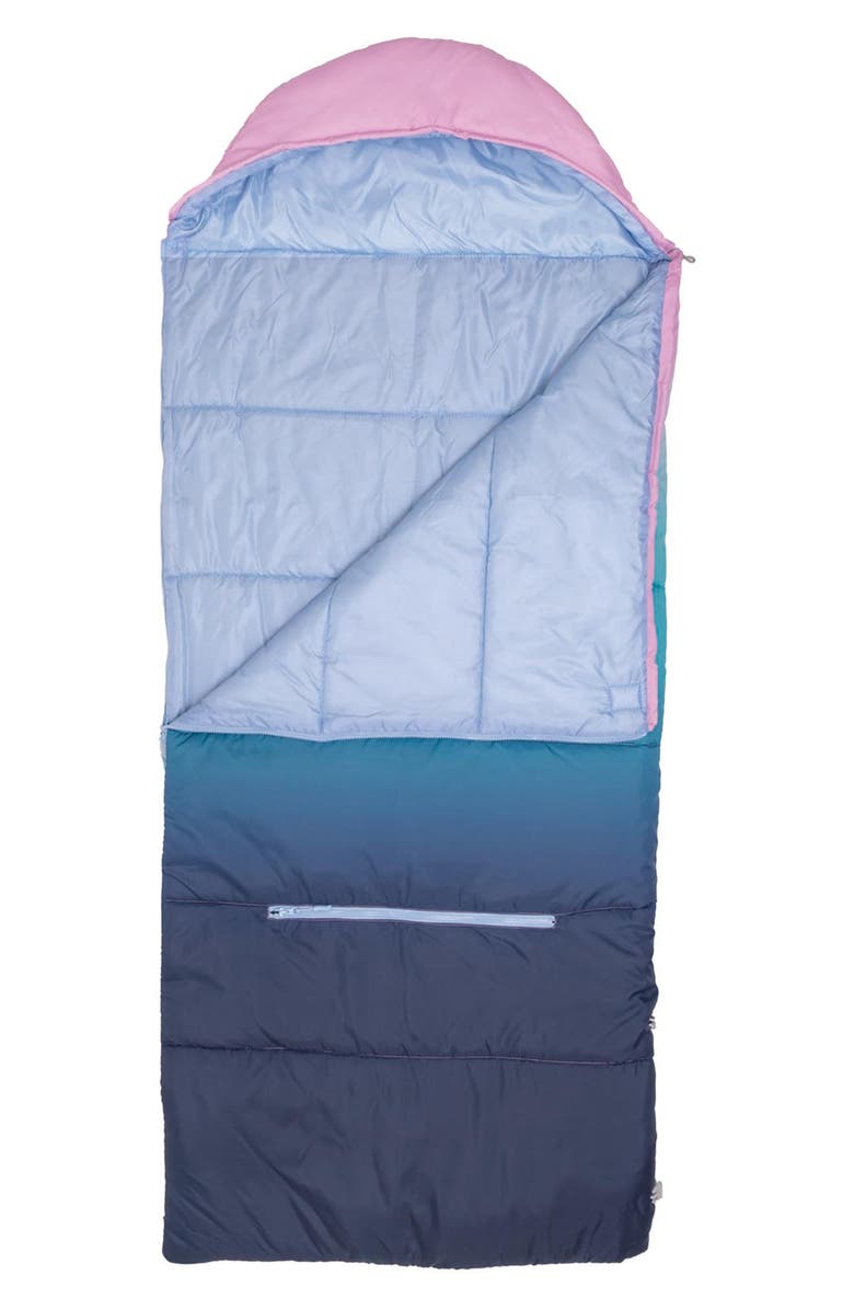 mimish Kids' Sleep-n-Pack Sleeping Bag Backpack, Alternate, color, Blue/ Pink Ombre