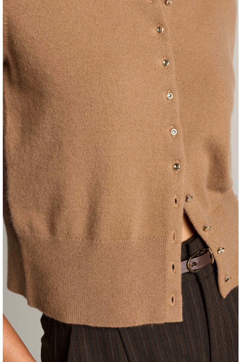 Wool & Cashmere Blend Cardigan, Alternate, color, CANYON