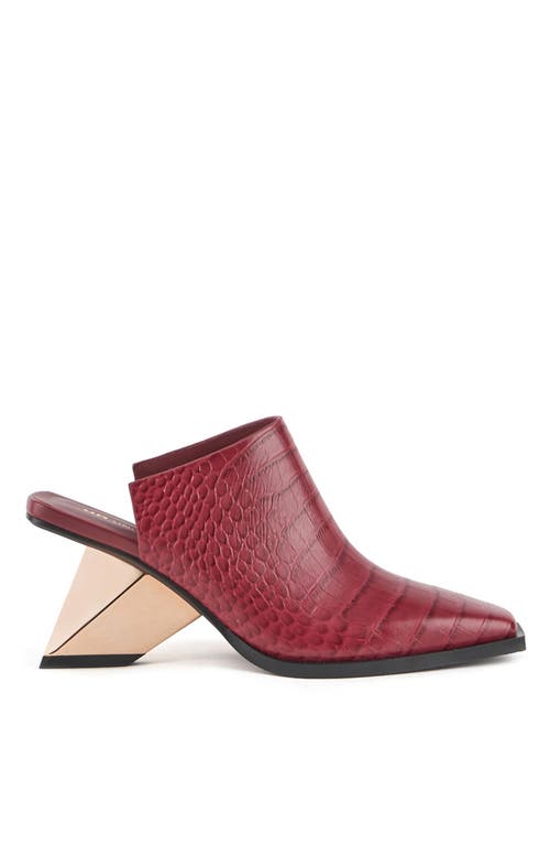 Shop United Nude Rockit Mule In Cranberry
