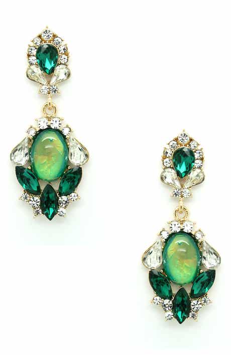 EYE CANDY LOS ANGELES Crystal Drop Earrings