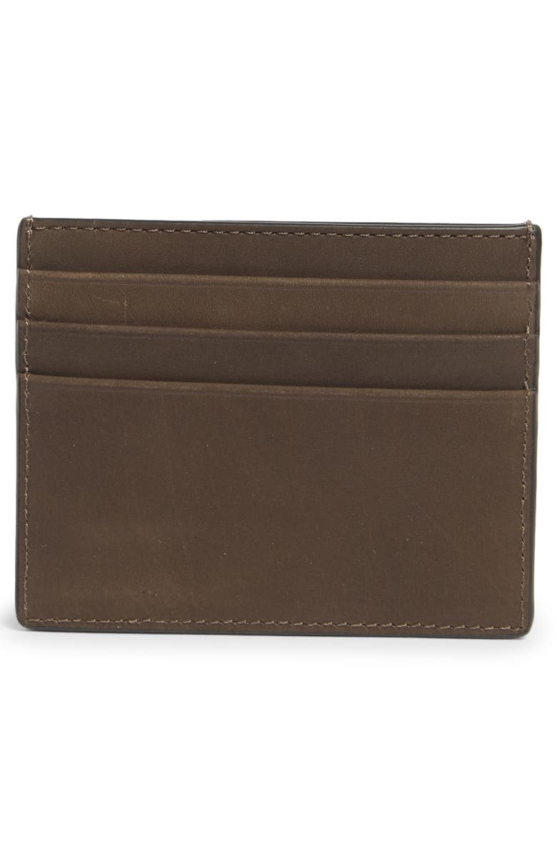 Cole Haan Bowery Leather Card Case, Alternate, color, Brown