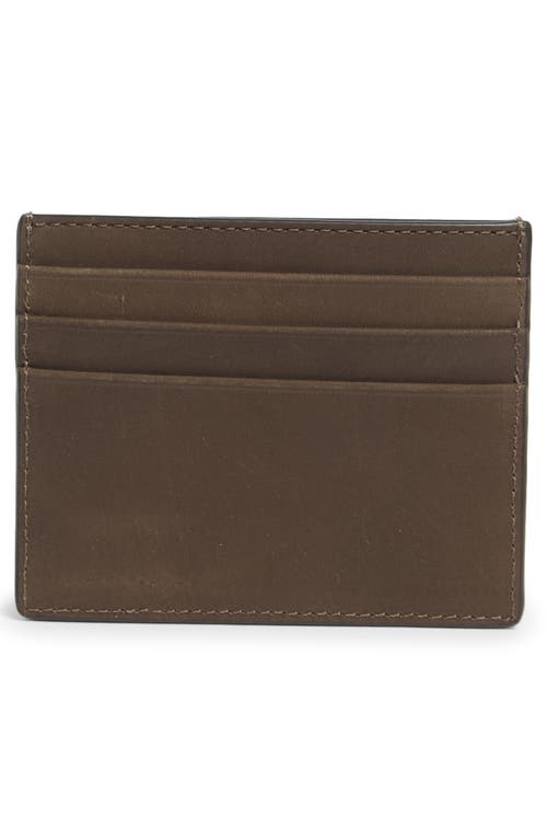 Cole Haan Bowery Leather Card Case In Brown