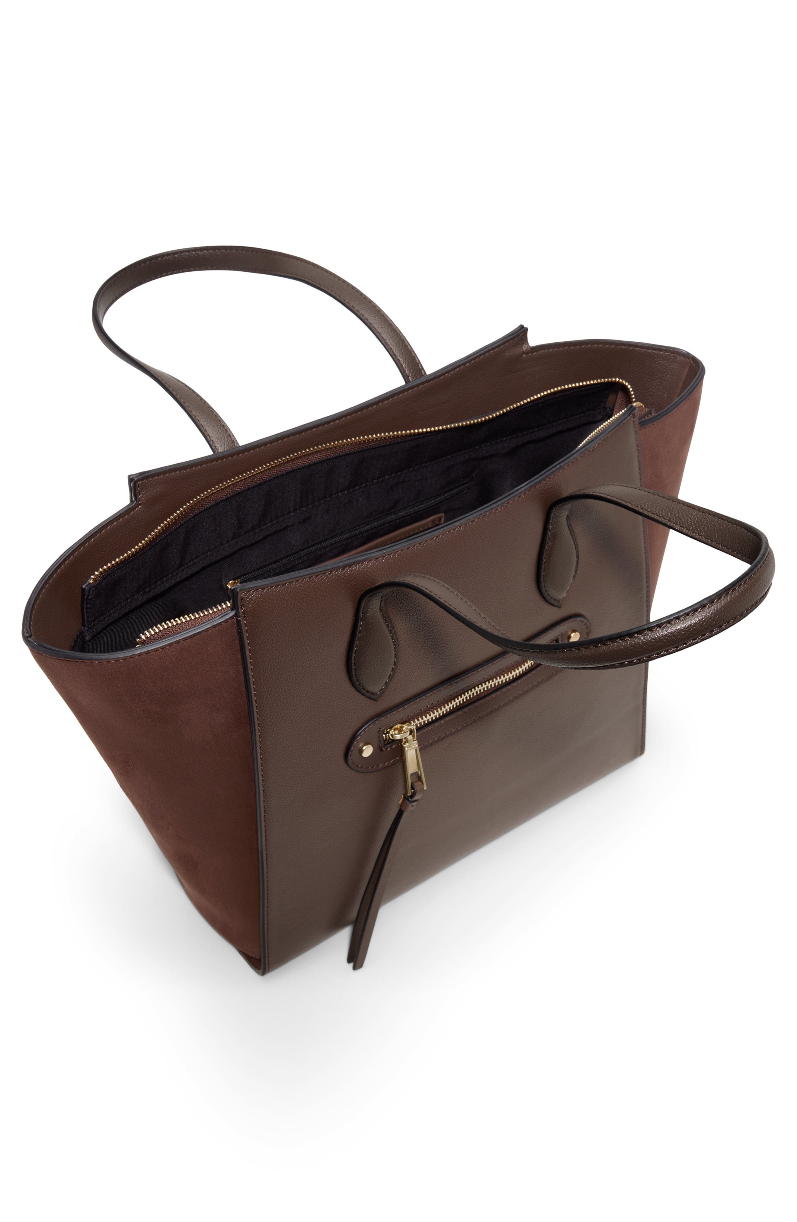 Leahanne Faux Leather Tote, Alternate, color, OTHER BROWN