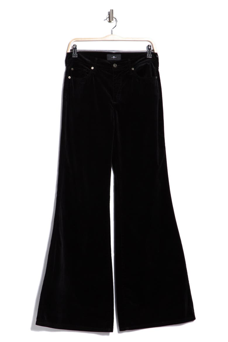 Retro High Waist Flare Jeans, Main, color, VELVET BLACK