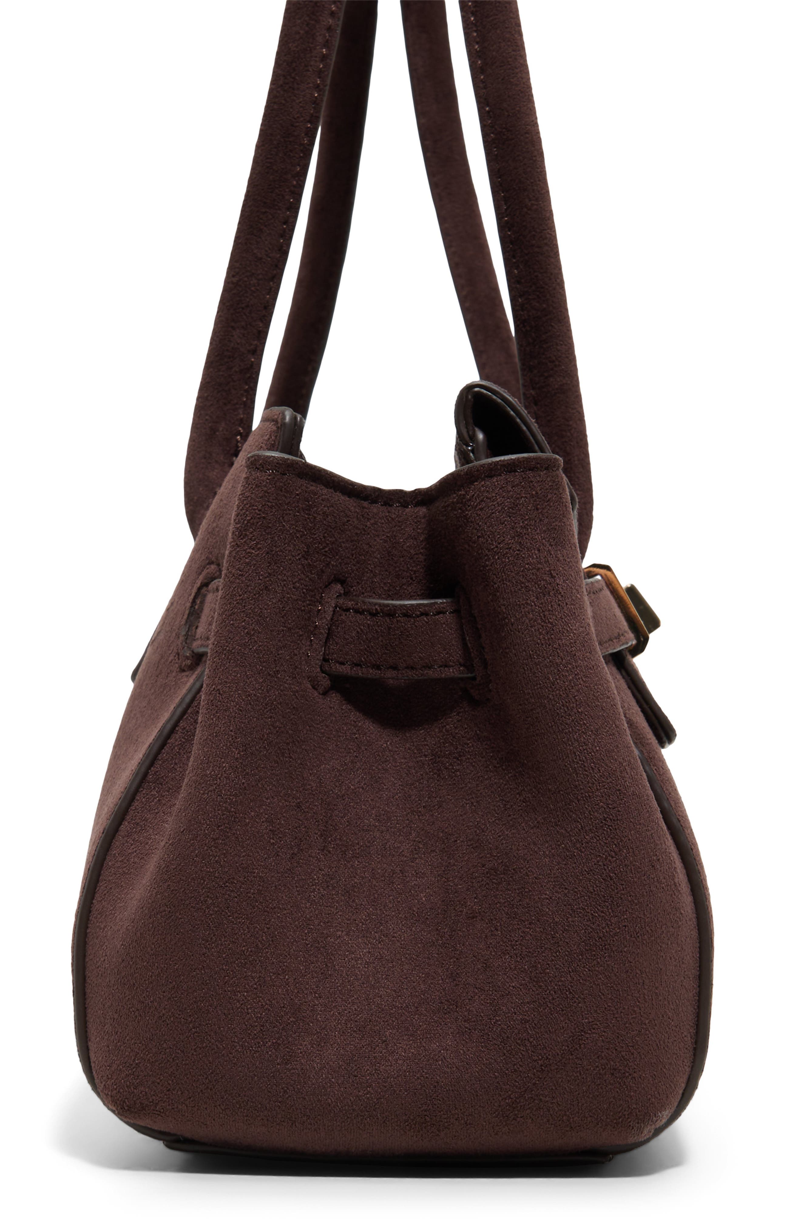 Latissee Faux Snakeskin Satchel, Alternate, color, BROWN