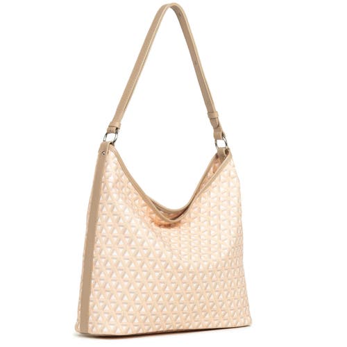 Lancaster Zipped Bucket Bag Ikon It In Beige