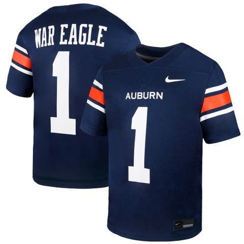 Youth Nike #1 Navy Auburn Tigers  Untouchable Replica Game Jersey