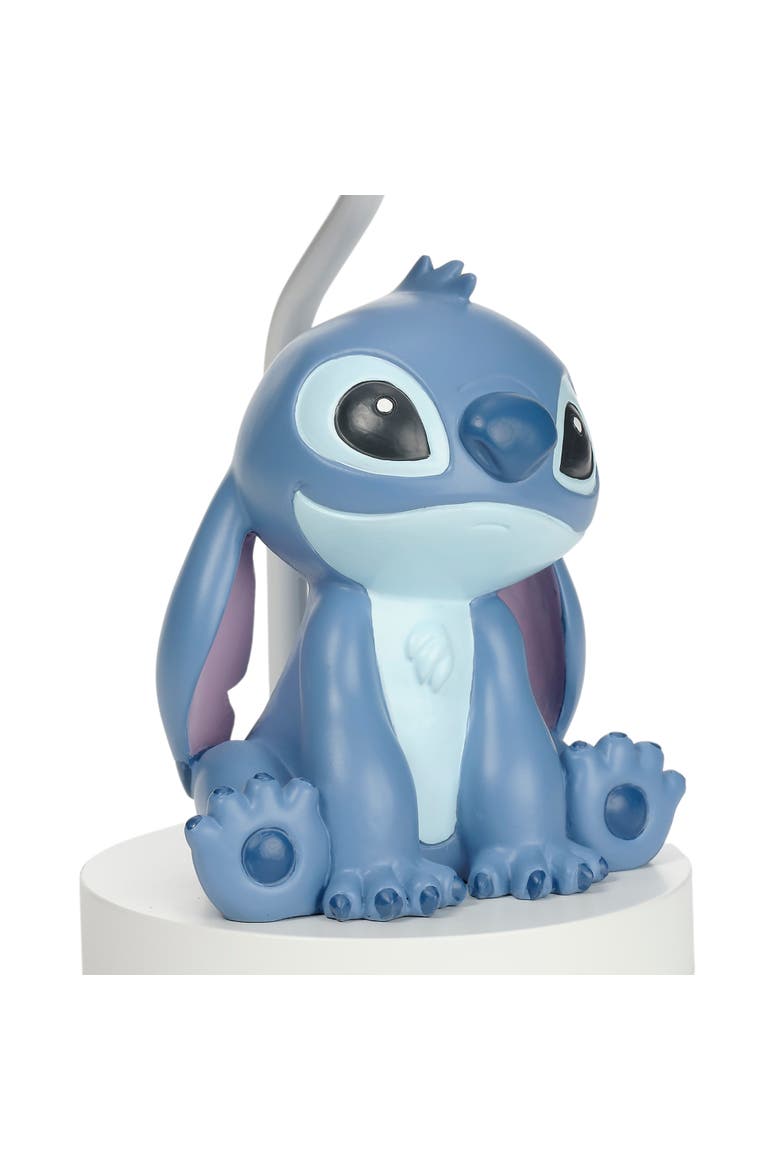 Disney Stitch Hand-Painted 3D Sculpted Nursery Lamp and Shade, Alternate, color, Blue