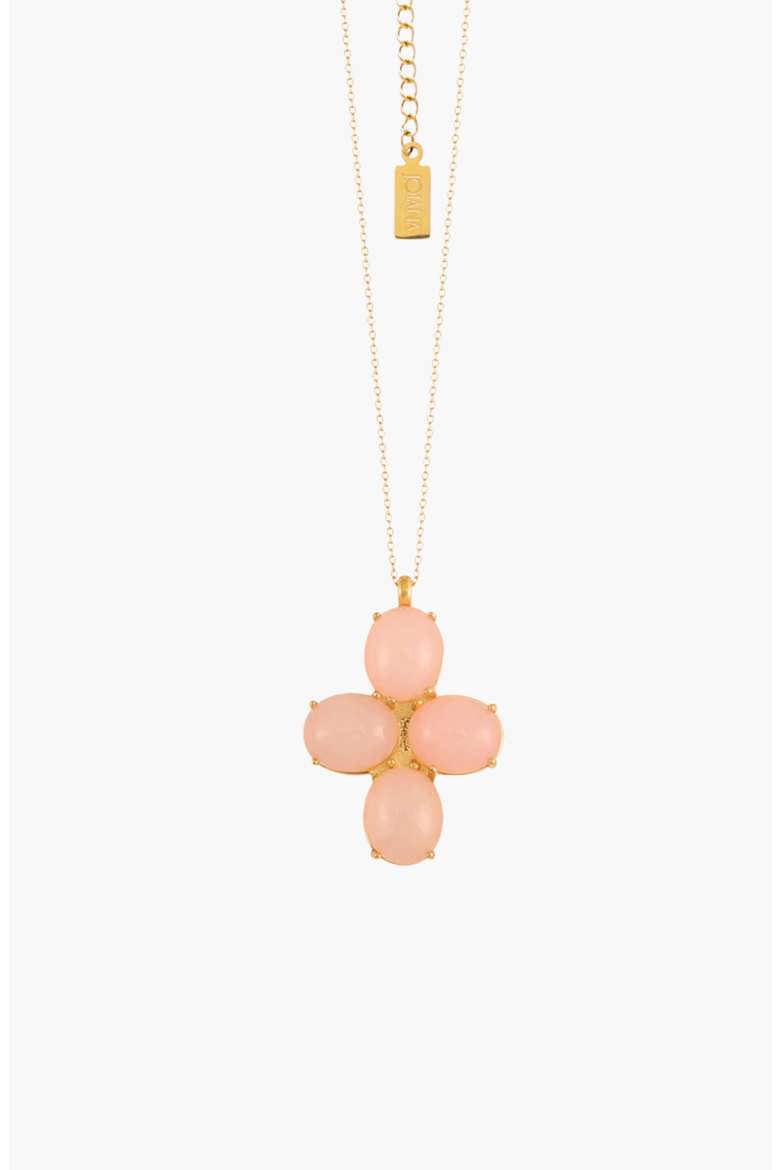 Angelina Cross Necklace, Main, color, Gold