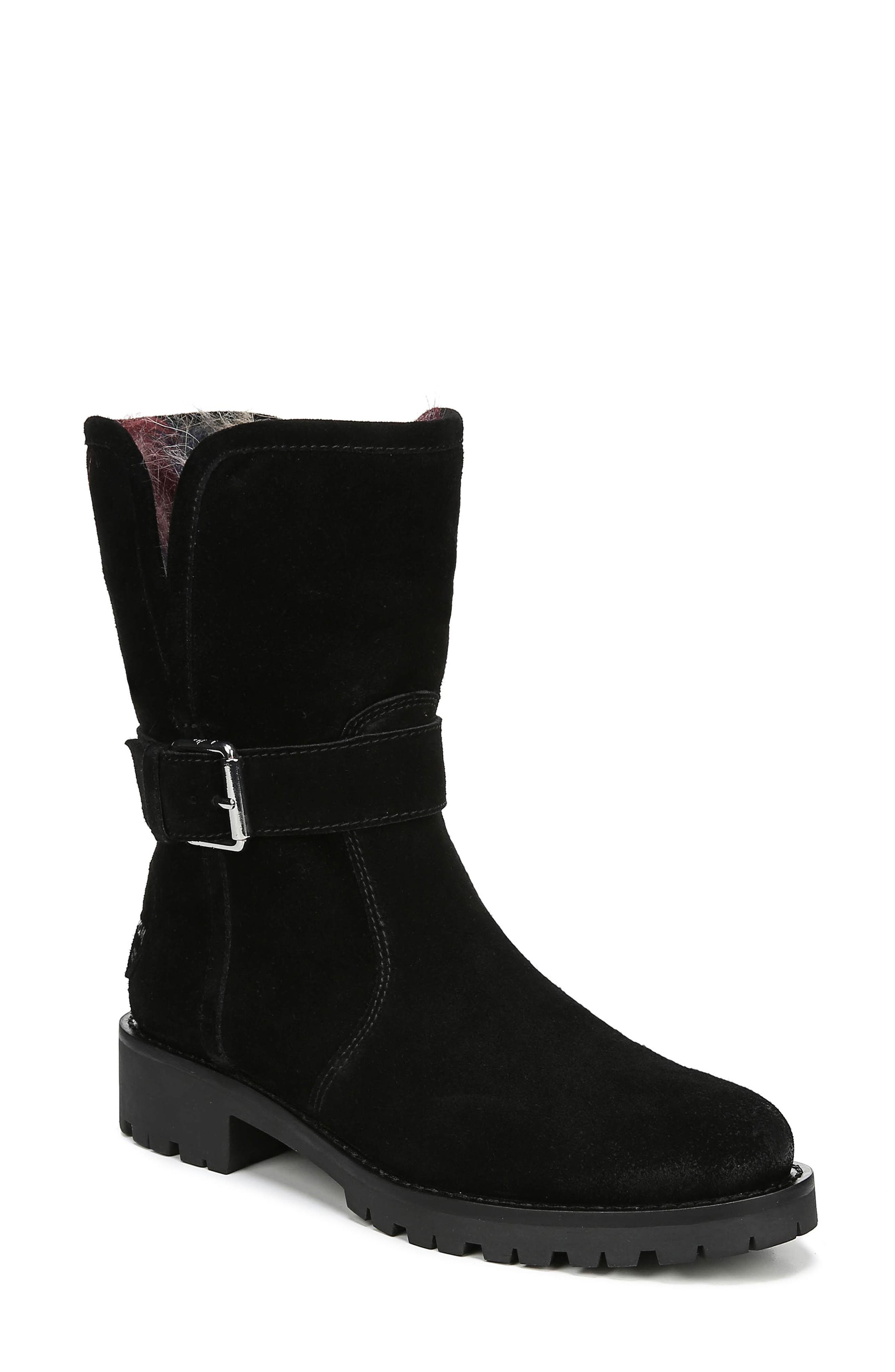 Jeanie Boot, Main, color, BLACK SUEDE