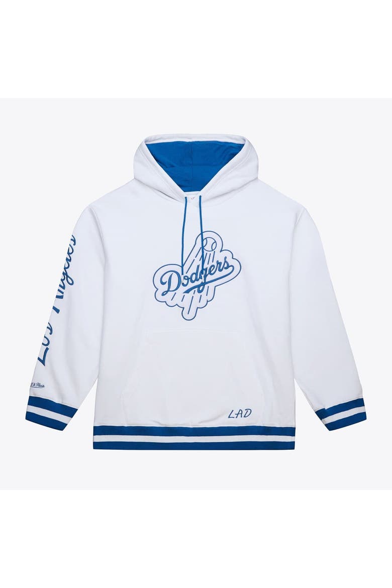 Men's Mitchell & Ness  White Los Angeles Dodgers Cooperstown Collection Fleece Hoodie, Main, color, White