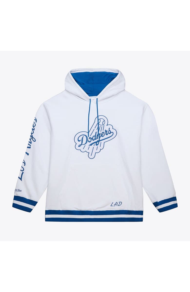 Mitchell & Ness Men's Mitchell & Ness White Los Angeles Dodgers Cooperstown Collection Fleece Hoodie, Main, color, White