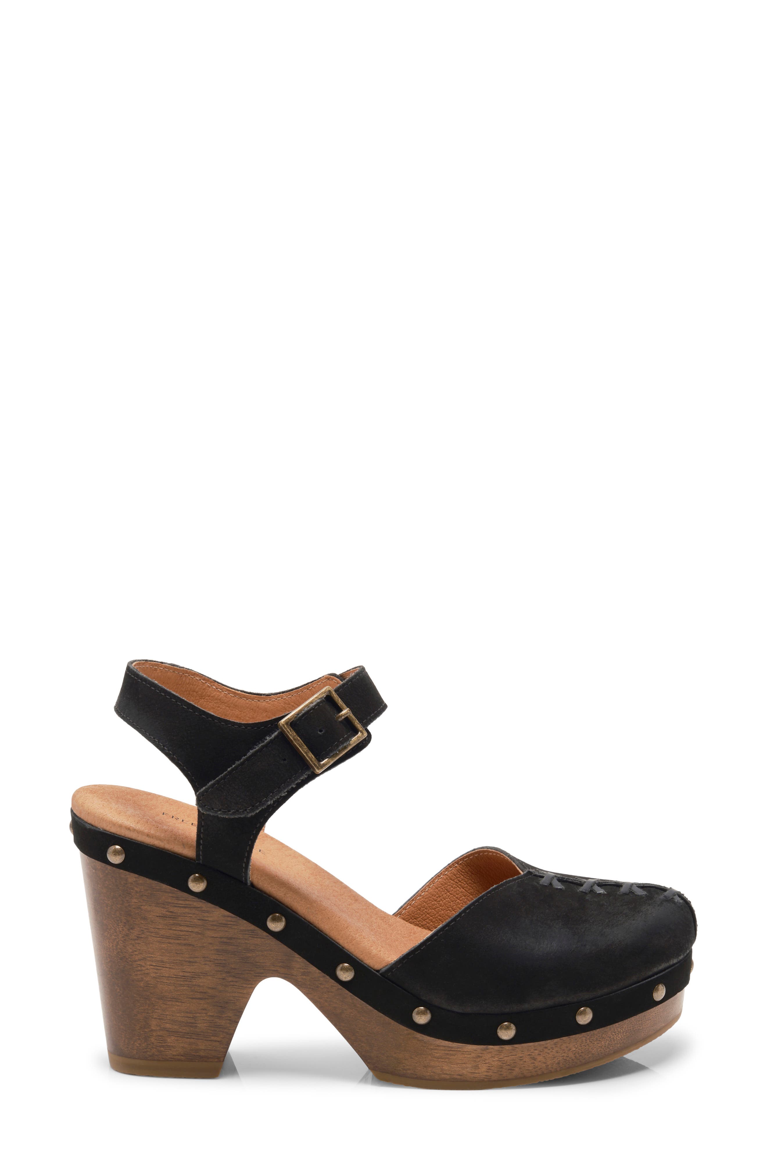 Doubs Platform Clog, Alternate, color, BLACK LEATHER