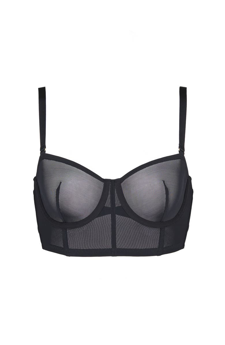 CUUP The Longline Bra Mesh, Main, color, Black